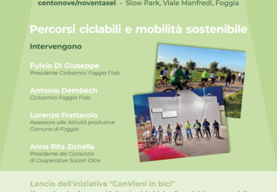Centonove/novantasei: “Percorsi ciclabili e mobilità sostenibile” per valorizzare le bellezze di Foggia Centonove/novantasei: “Percorsi ciclabili e mobilità sostenibile” per valorizzare le bellezze di Foggia